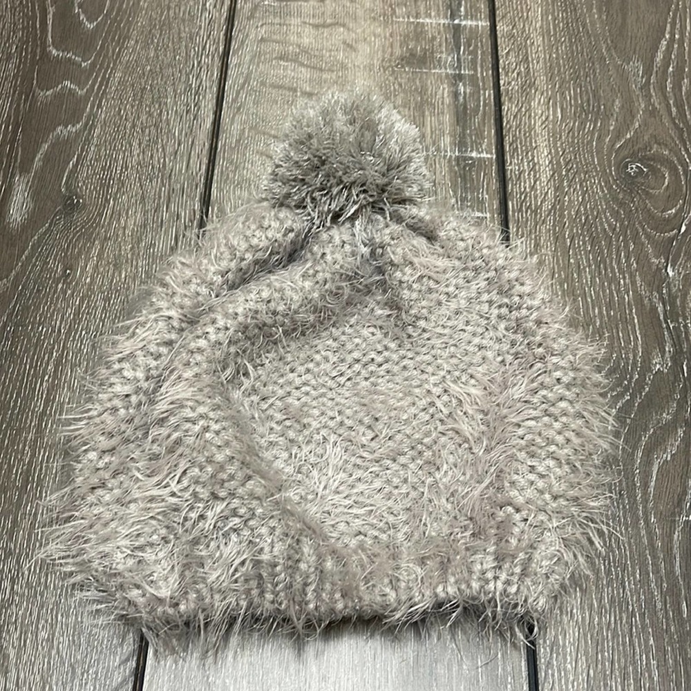 Gray Fuzzy Toboggan One Size